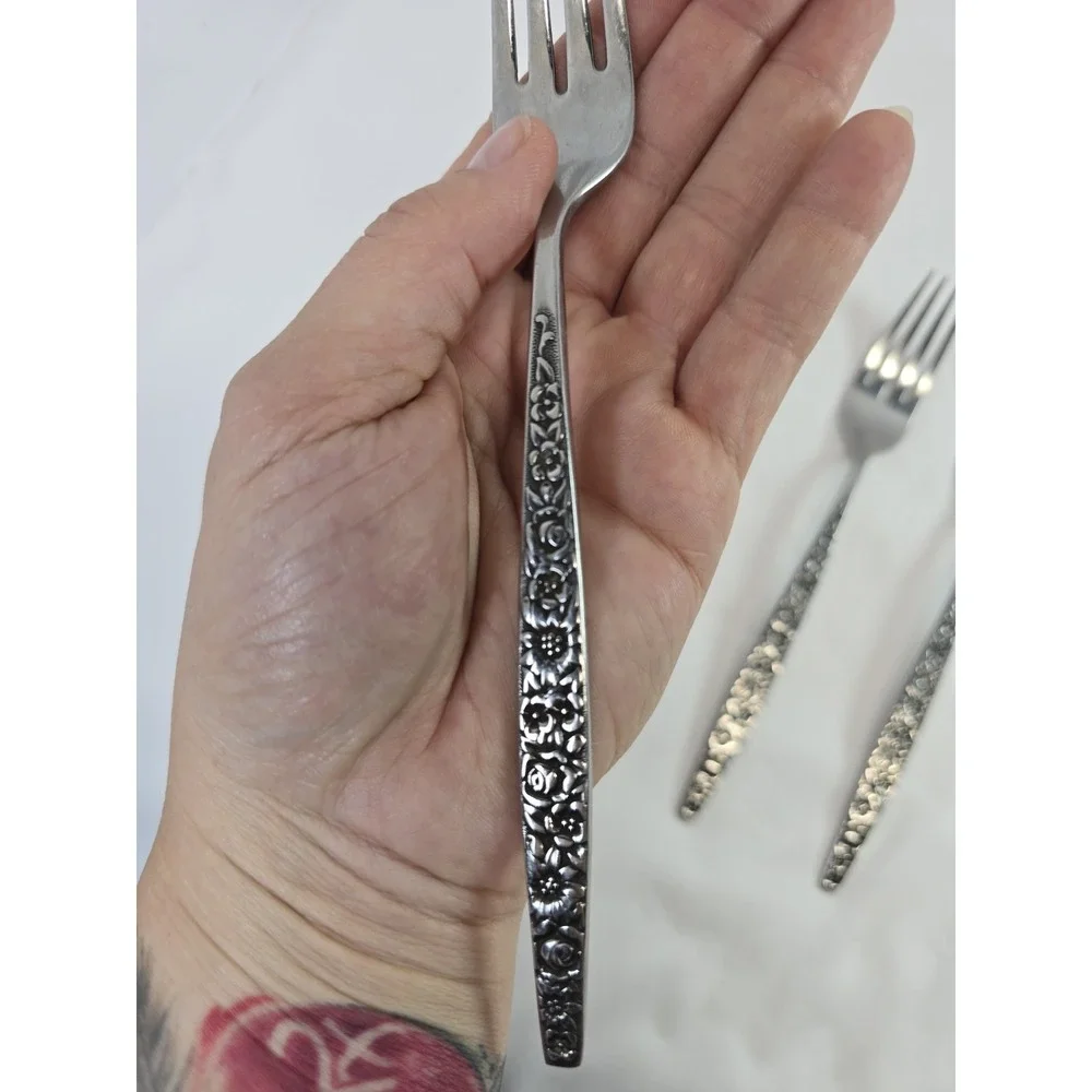 1847 Rogers Bros Flair 1956 Silverplate Dinner Fork Lot of 5 International